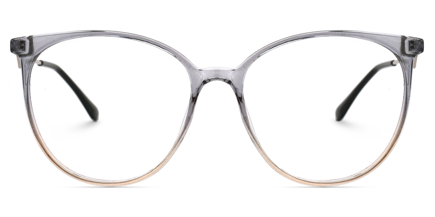 Babbage Grau Rund Brille0
