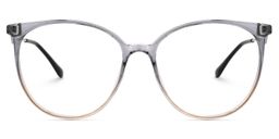 Babbage Grau Rund Brille0
