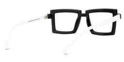 Zephyr Schwarz Rechteckig Brille3