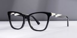 Shinana Schwarz Cateye Brille1