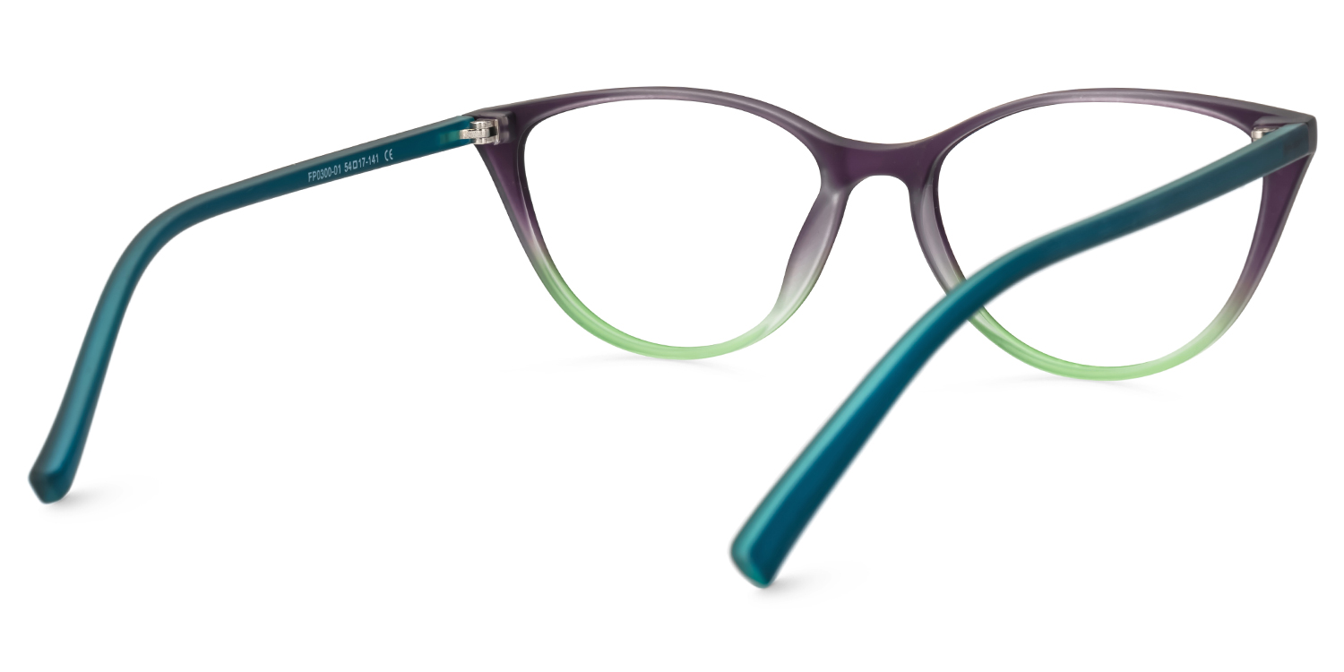 Lucy Lila-Grün Cateye Brille3