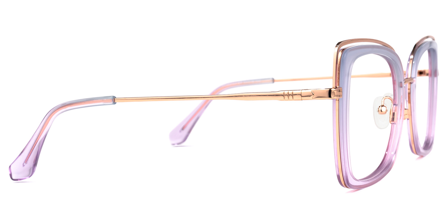 Darcy Rosa Quadratisch Brille3