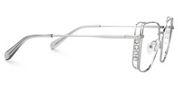 Jamison Silber Quadratisch Brille3