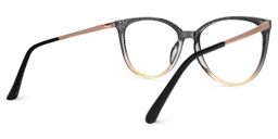 Dagmar Schwarz-Gelb Cateye Brille2