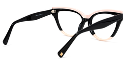 Cascata Schwarz Weiß Cat Eye Brille4