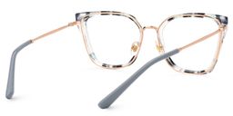 Joey Grau-Tortoise Rechteckig Brille3