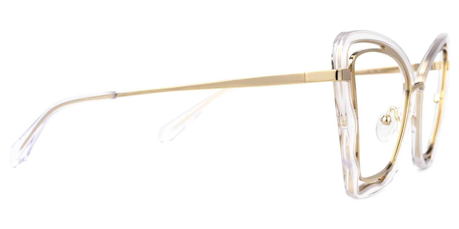 Riya Gold Cateye Brille3