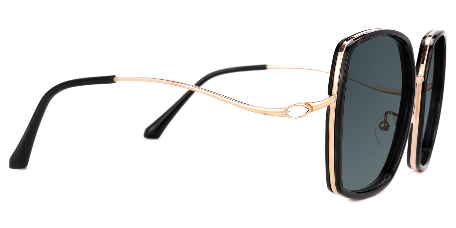 Usher Schwarz Geometrisch Sonnenbrille2