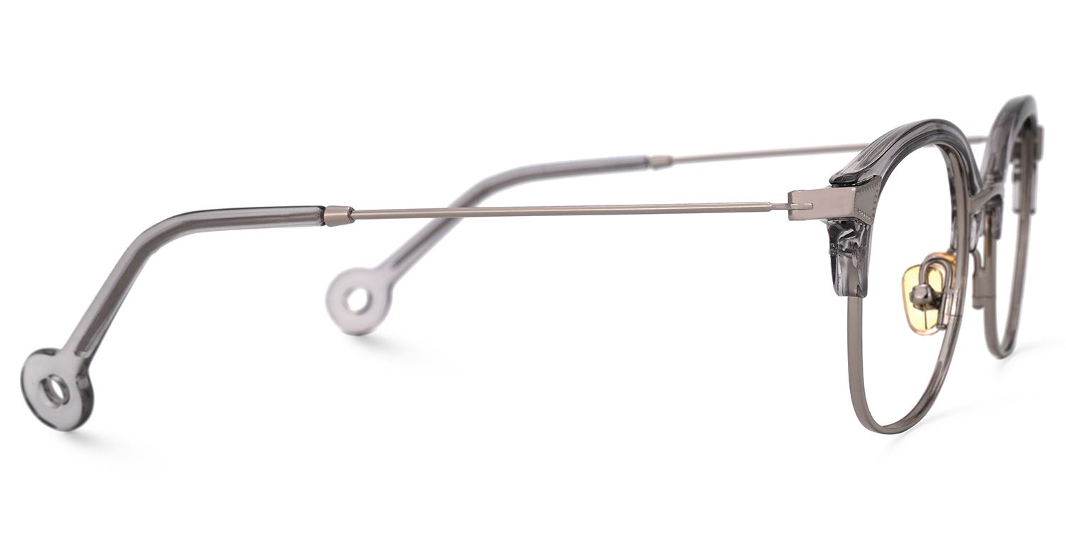 Nahor Grau Browline Brille2