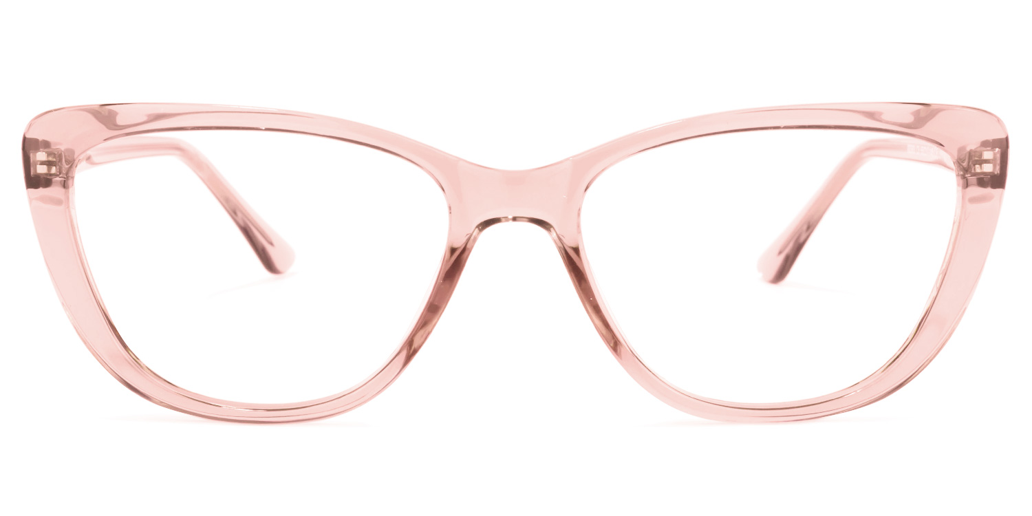 Qamar Rosa Kristall Cateye Brille0