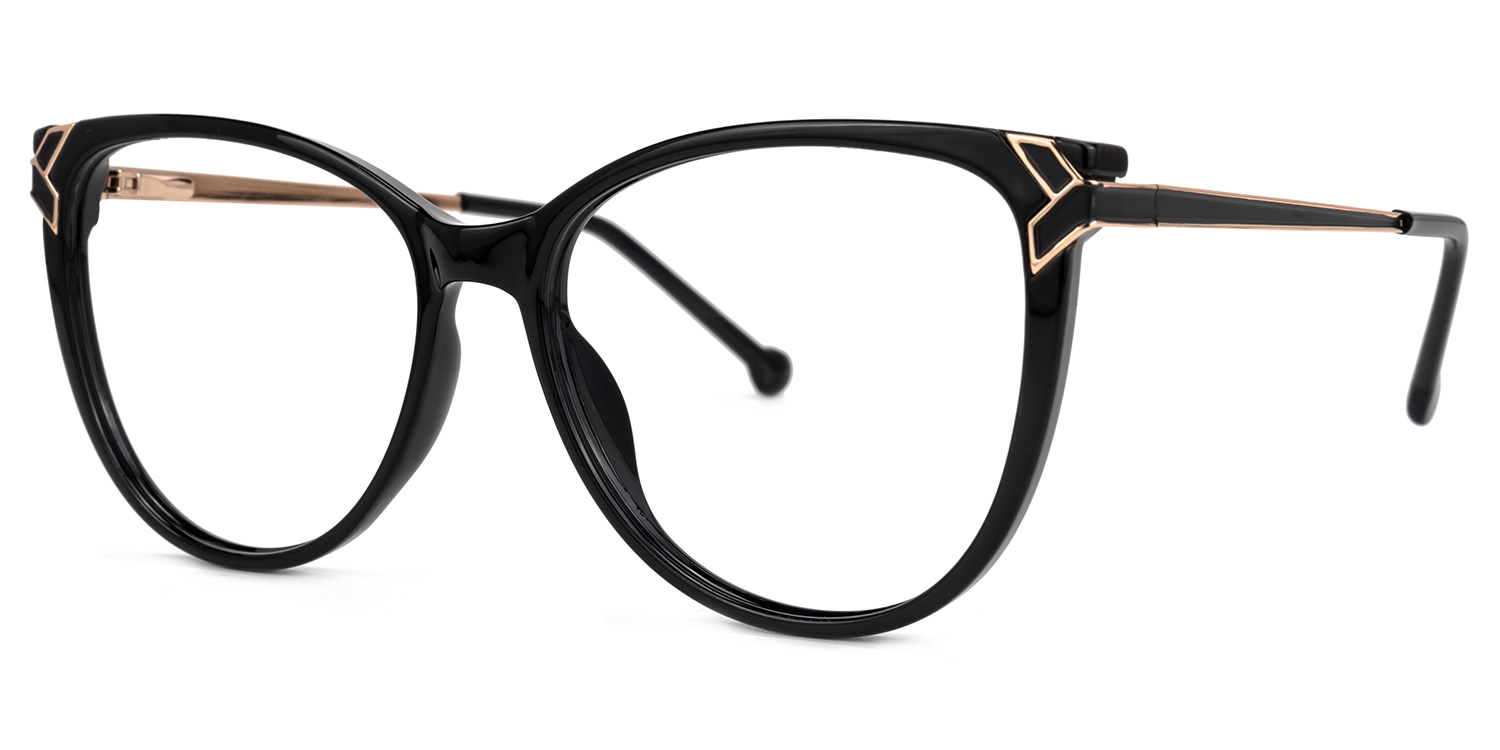 Nera Schwarz Cateye Brille1