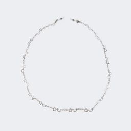 Pallu Silber-Stern-Mond Brillenkette1