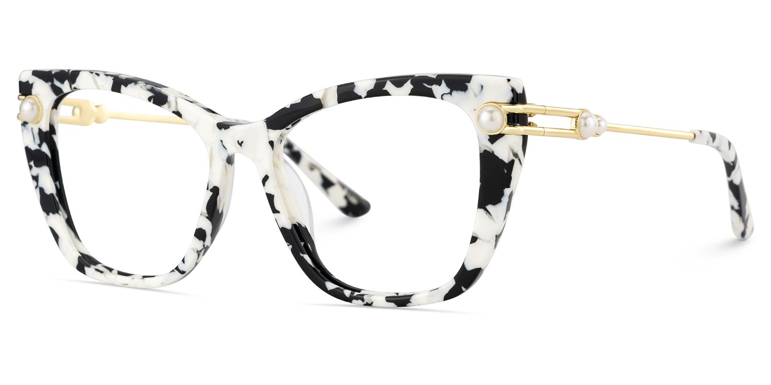 Victor Marmor Cateye Gemischte-Materialien Brille4