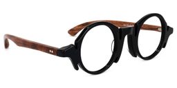 Charlie Schwarz Rund Brille2