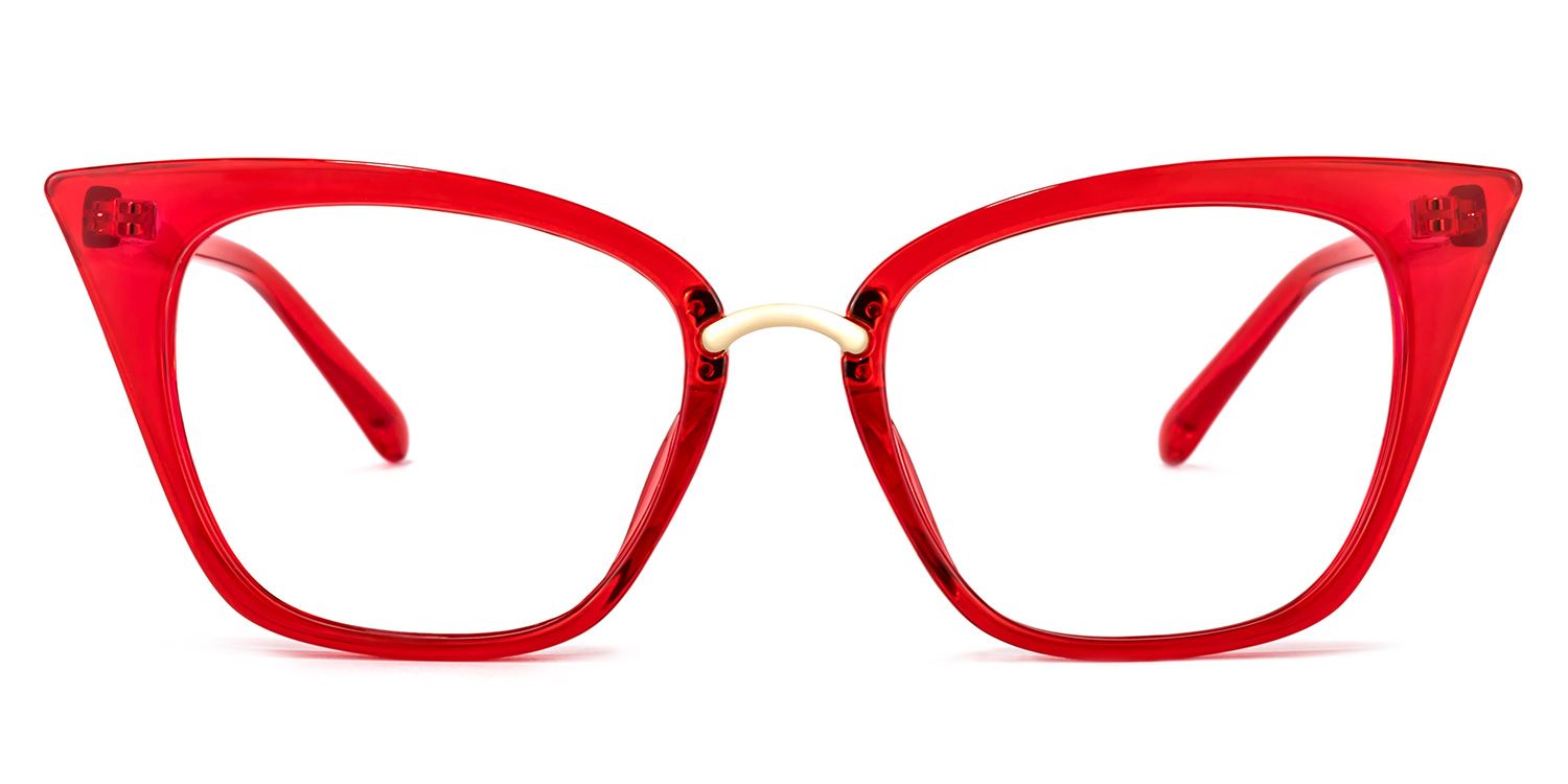 Chandrika Rot Cat Eye Brille0