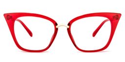 Chandrika Rot Cat Eye Brille0