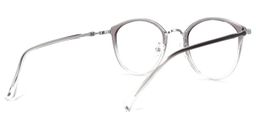 Basilia Grau Klar Rund Brille3