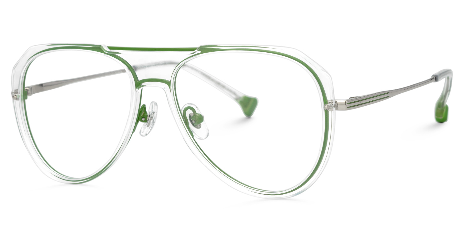 Alvin Grün Pilot Brille1