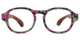 Orida Bunt-Tortoise Rund Brille0