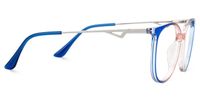 Babbage Blau-Orange Rund Brille2
