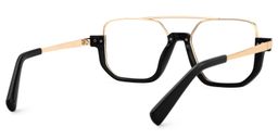 Oromiya Schwarz-Gold Pilot Brille3