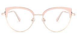 Lorchen Rosa-Gold Cateye Brille0