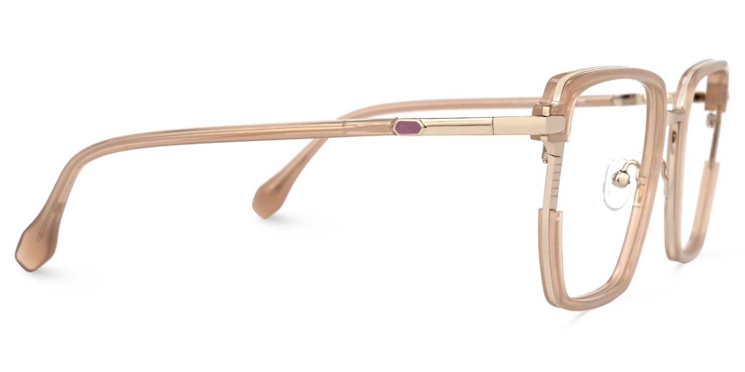 Lael Champagner Quadratisch Brille3