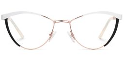 Sydney Weiß schwarz Cateye Brille0