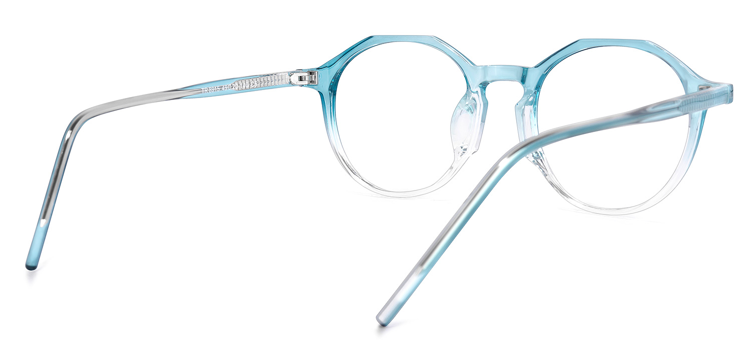 Sasha Blau Kristall Rund Brille4