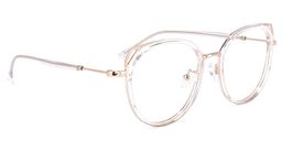 Ofelia Gold Klar Geometrisch Brille2