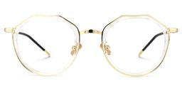 Helewise Gold Geometrisch Brille0