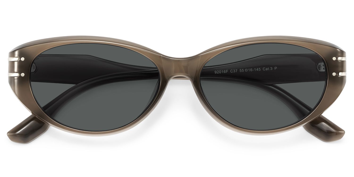 Lina Cat Eye Style in Braun Sonnenbrille | ZEELOOL1