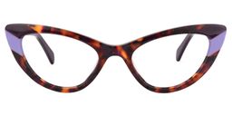 Pamela Lila Schildkröte Cateye Brille0
