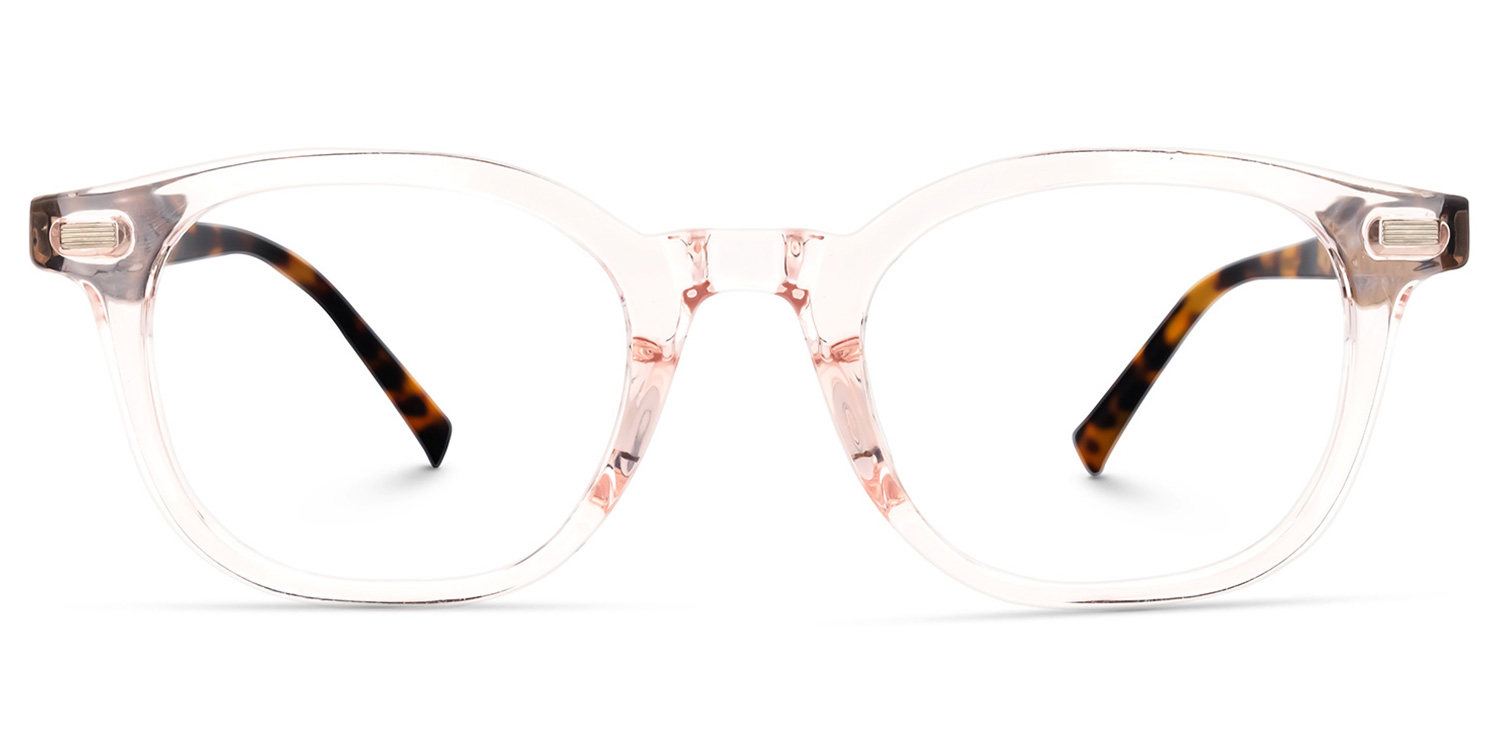 Elizabeth Hellrosa Kristall Quadratisch Brille0