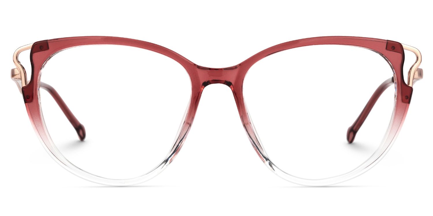 Chapman Rot Cateye Brille0