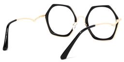 Haine Schwarz Geometrisch Sonnenbrille4