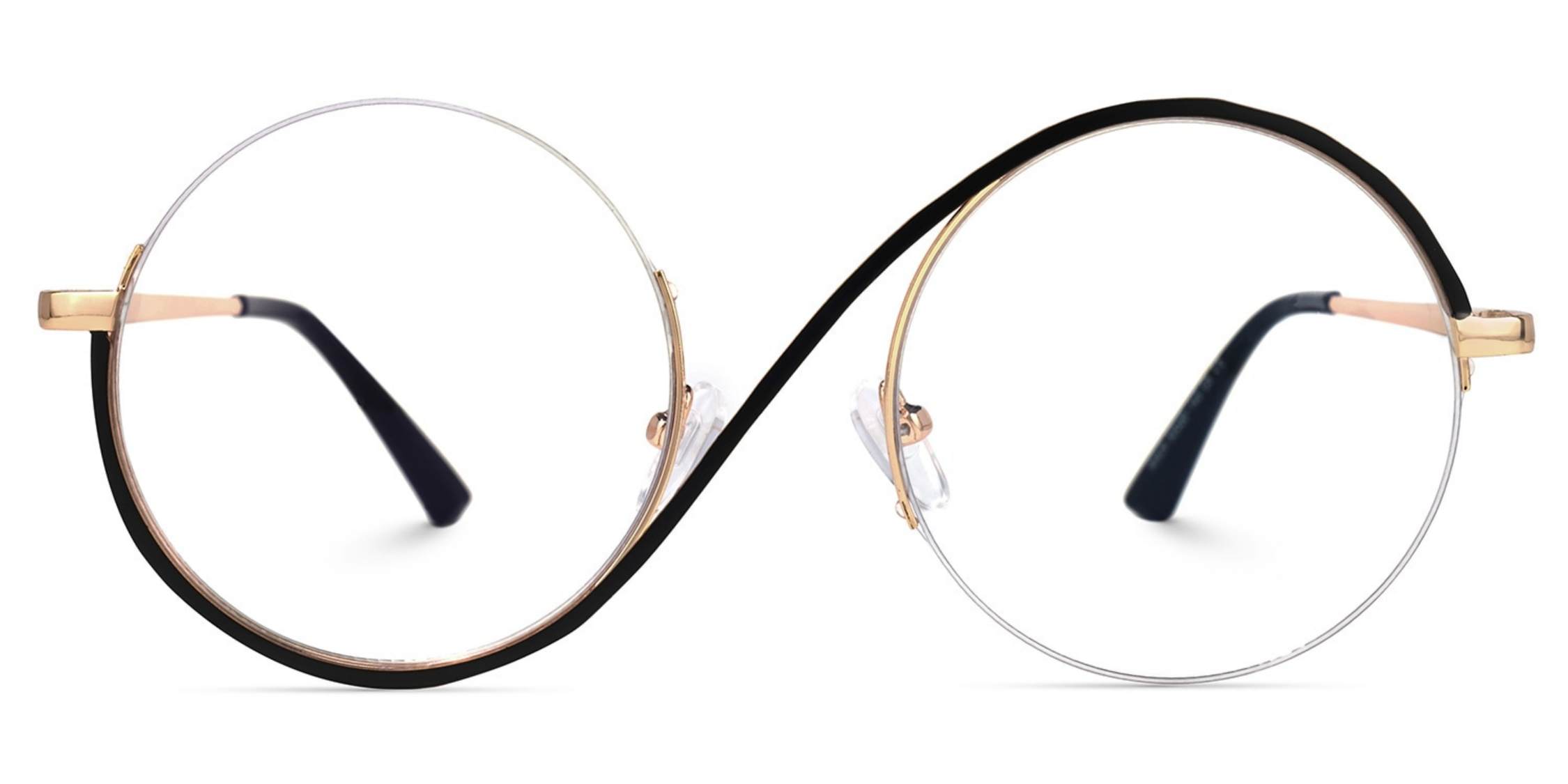 Alina Schwarz Rund Brille3
