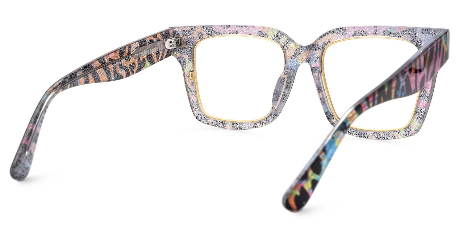 Taylor Bunt-Leo Quadratisch Gemischte Materialien Brille5