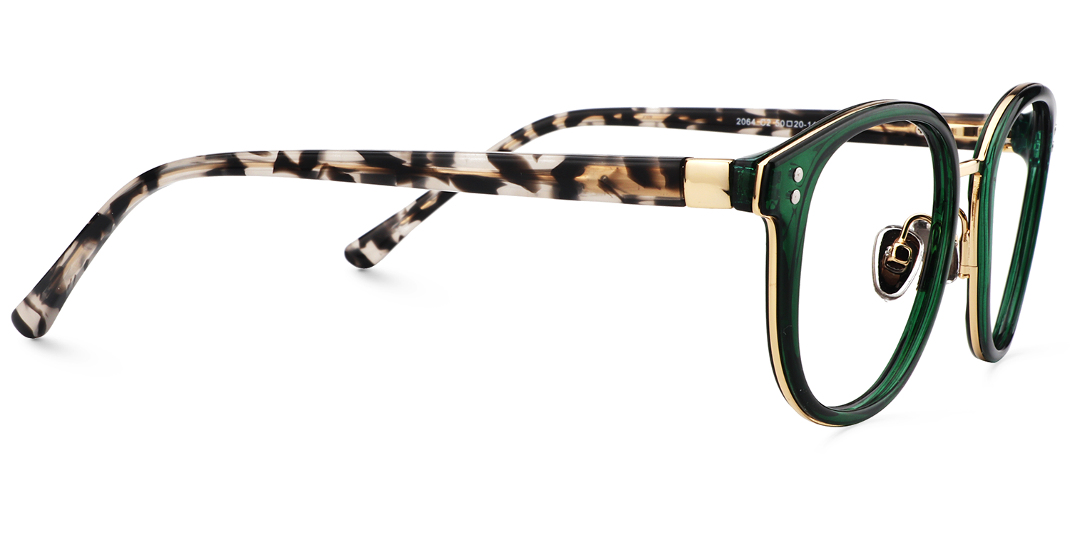 Matthew Grün Rund Brille4