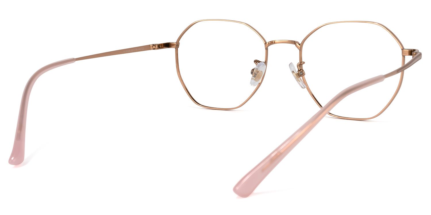 Laura Rosagold Geometrische Brille4