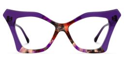 Wildony Lila Cateye Brille0