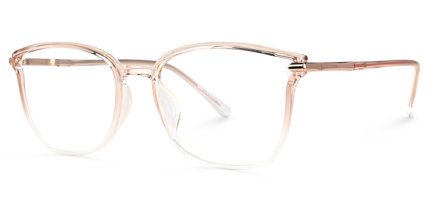 Mander Rosa Klar Quadratisch Brille1