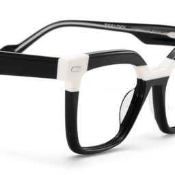 Nidia Schwarz-Weiß Quadratisch Brille6