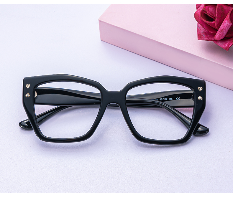 Jemia Schwarz Schmetterling Brille