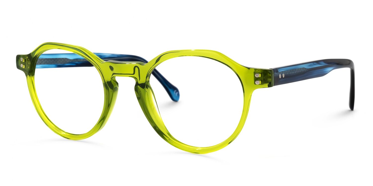Plauen Grüne Runde Brille1