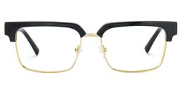Gerena Schwarz-Gold Browline Brille0