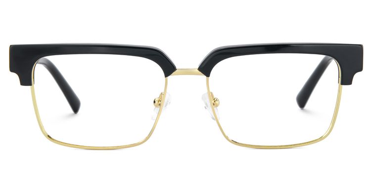 Gerena Schwarz-Gold Browline Brille