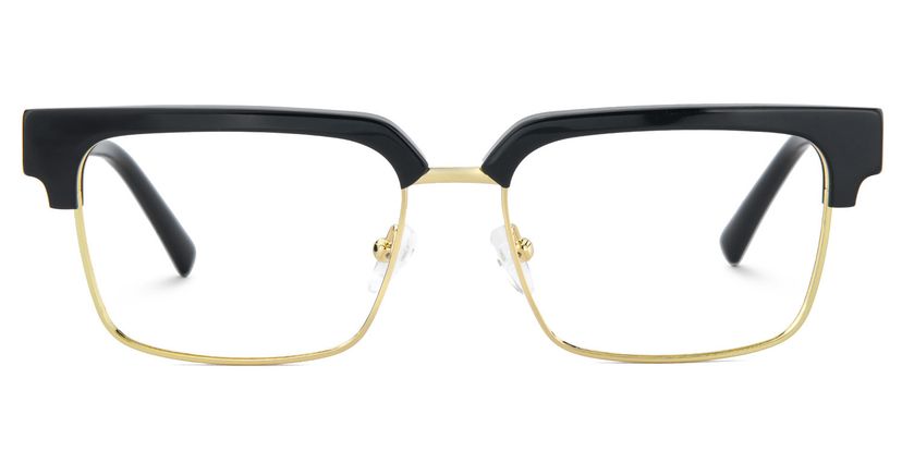 Gerena Schwarz-Gold Browline Brille