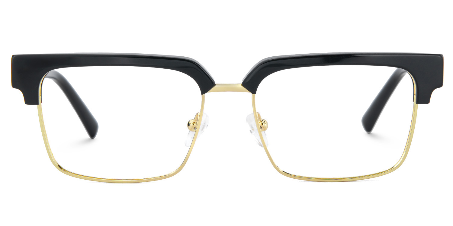 Gerena Schwarz-Gold Browline Brille