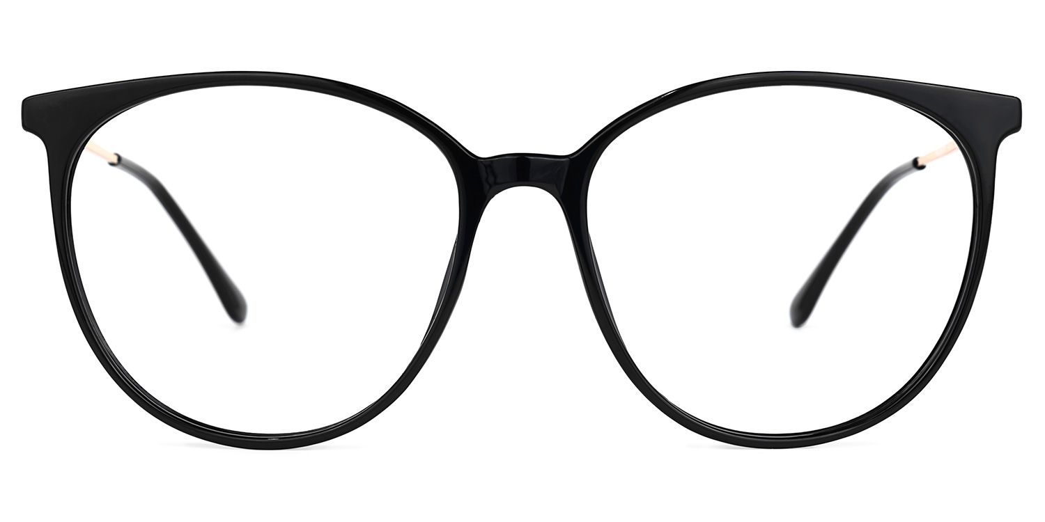 Babbage Schwarz Rund Brille0